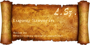 Lugosy Szeverin névjegykártya